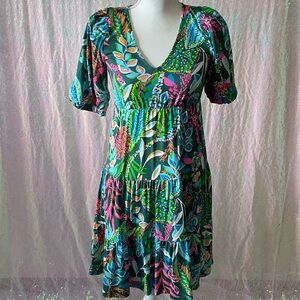 Lilly Pulitzer Vibrant Floral Mini Dress